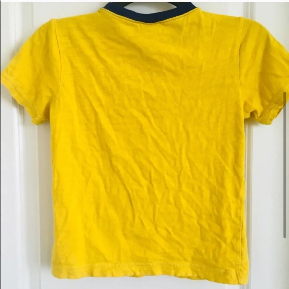 Gymboree boy’s yellow and navy color short sleeve Tshirt size small